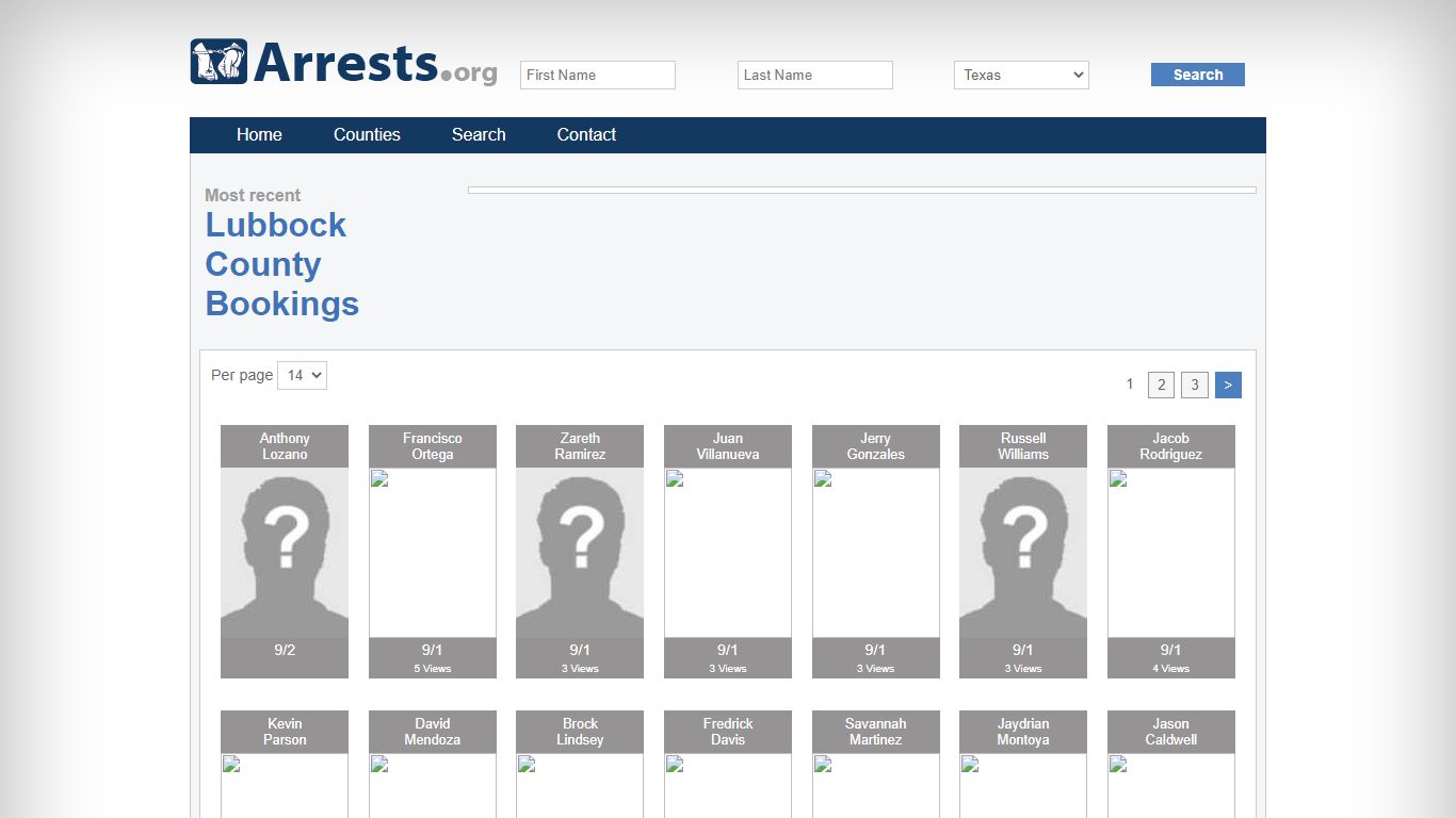 Lubbock County Arrests and Inmate Search